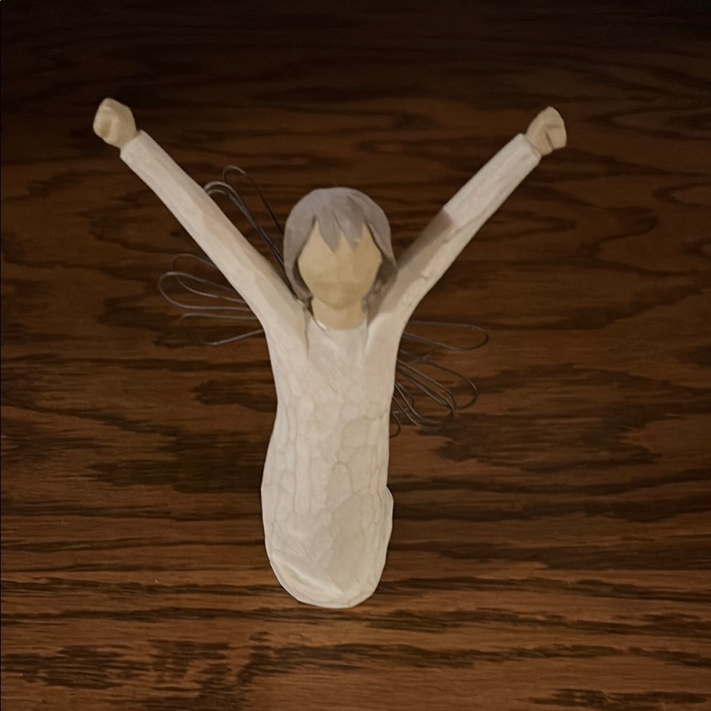 Willow Tree Cream and Gray Art Sculpture